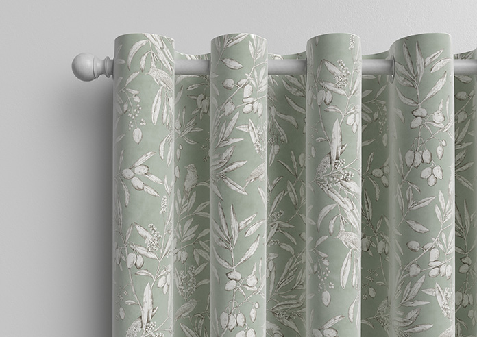 Aviary Velvet, Eucalyptus - Made to Measure Curtain - Image 12